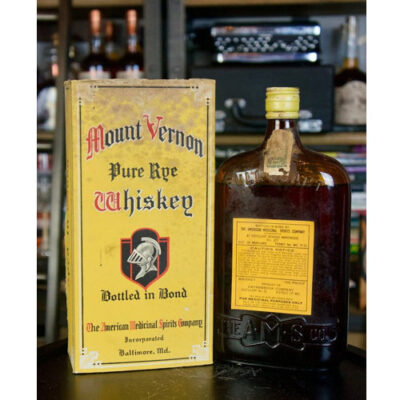 Mount Vernon Rye Bottled in Bond 12 year (1921-1933)